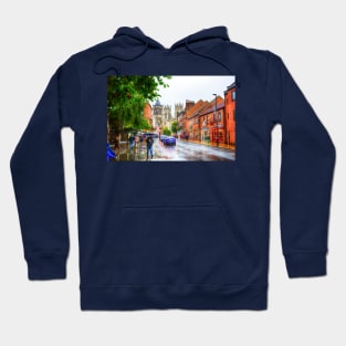 York City And Minster In The Rain Hoodie